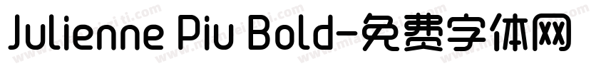 Julienne Piu Bold字体转换